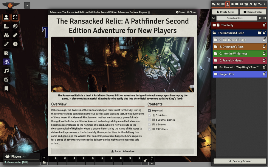 The Ransacked Relic: Foundry VTT Assist