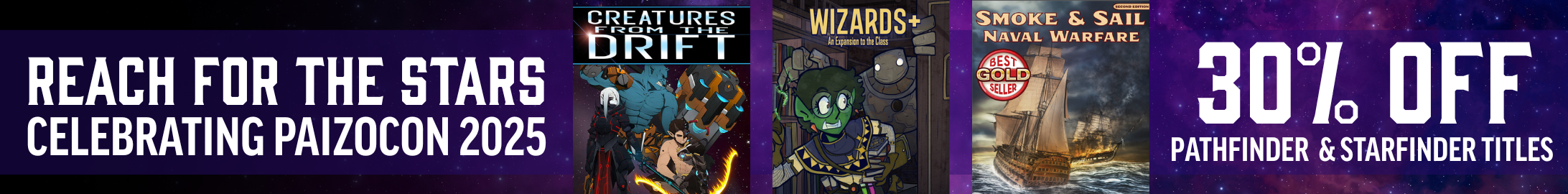 PaizoCon sale - 30% off select titles @ Pathfinder Infinite